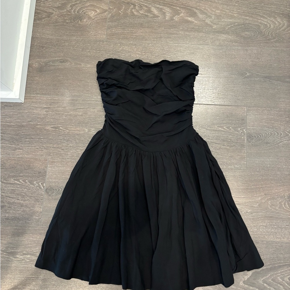 Princess Polly Elegant Black Strapless Dress - Picture 2 of 3